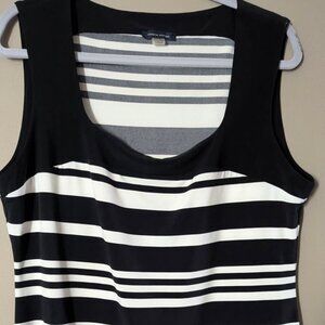 Tommy Hilfiger short sleeve black and white stripe XL